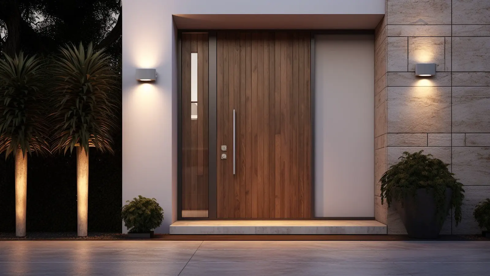 Custom wooden door design in Dubai