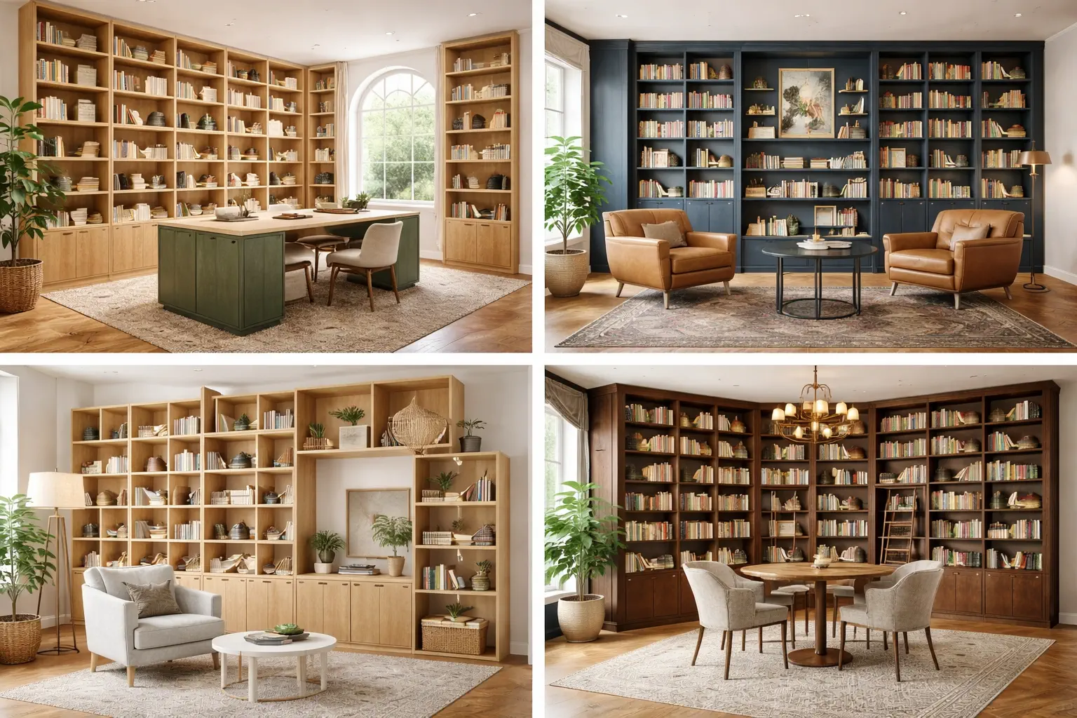 luxury wall to wall storage and desks